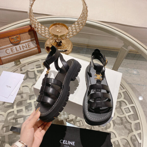 셀린느 클레아 트리오페 글래디에이터 샌들 343593023C 신발 - 이미지 4
