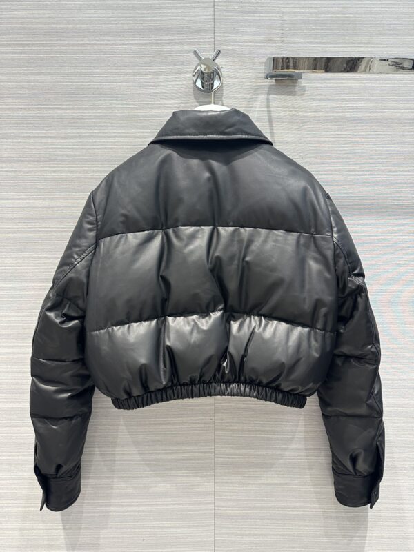 프라다 23FW 시레 램스킨 크롭 패딩 숏패딩 - 이미지 5