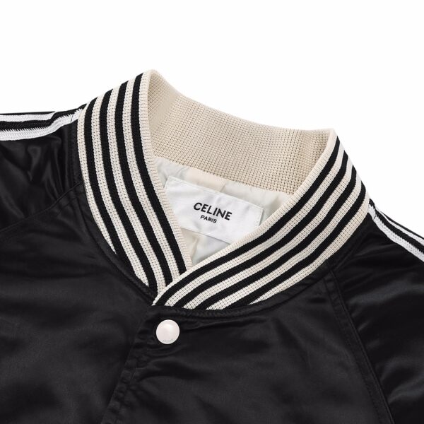 셀린느 새틴 피니시 나일론 CELINE 자수 테디 자켓 2W971048S - 이미지 2