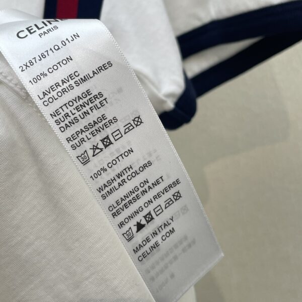 CELINE 16 박시 코튼 저지 티셔츠 2X87J671Q - 이미지 6
