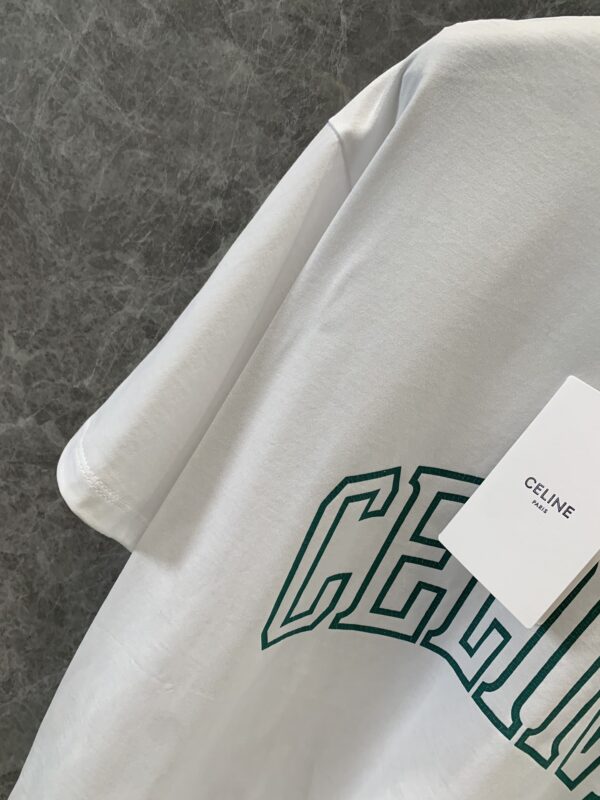 셀린느 코튼 저지 CELINE 루즈 티셔츠 2X60L671Q - 이미지 3