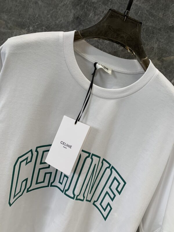 셀린느 코튼 저지 CELINE 루즈 티셔츠 2X60L671Q - 이미지 2