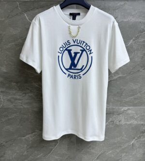 루이비통 플록드 LV 티셔츠 1AFTTY