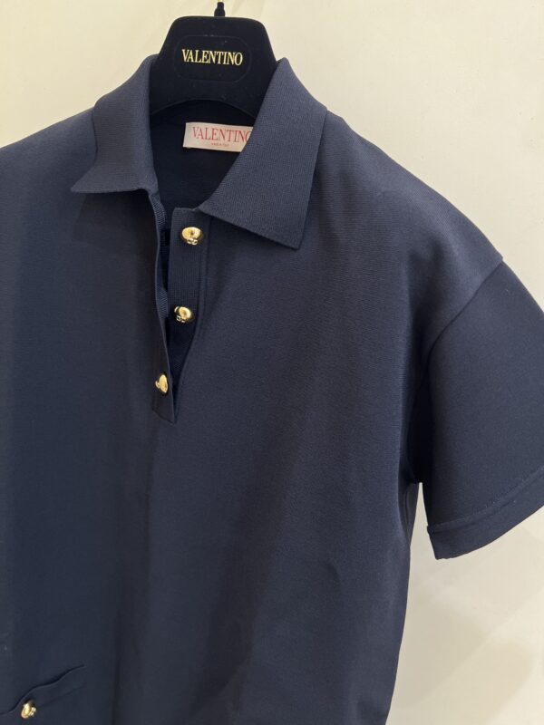 발렌티노 러플 폴로 반팔 원피스 5B3KD12P8Q0598 - 이미지 2