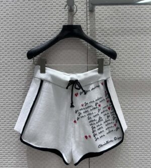 디올아무르 쇼츠 반바지 화이트 454P17AM092