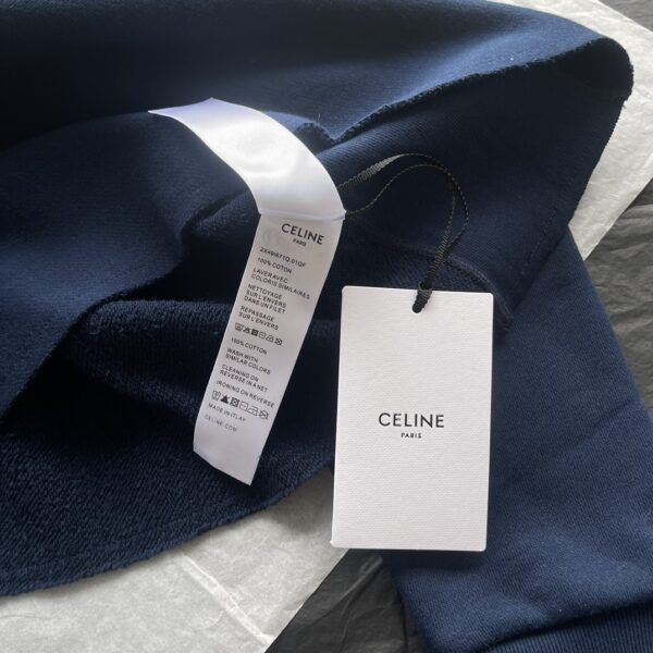 셀린느 코튼 플리스 CELINE PARIS 루즈 맨투맨 2Y43E649W - 이미지 4