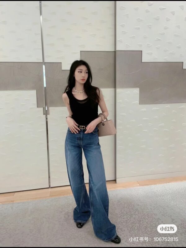 디올 Dior 8 스트레이트 진, D09 청바지 422P09A3830 - 이미지 6