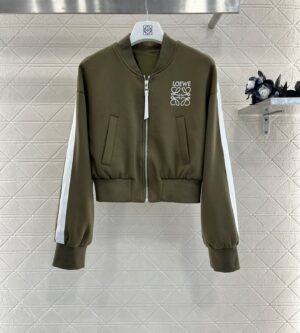 로에베 아나그램 로고 크롭 봄버 자켓 JS 1652495