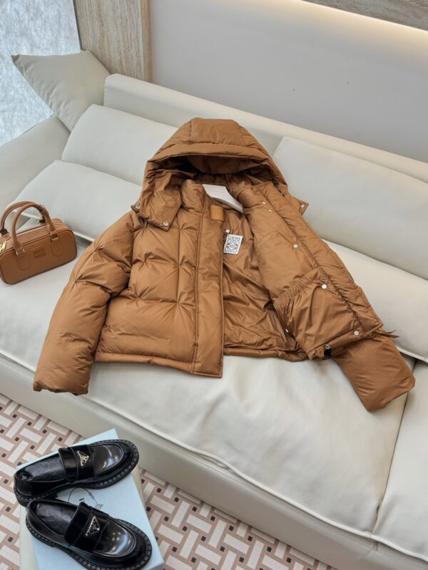 로에베 24 FW 핀치 디테일 후드 패딩 자켓 S359Y02XB9 - 이미지 6