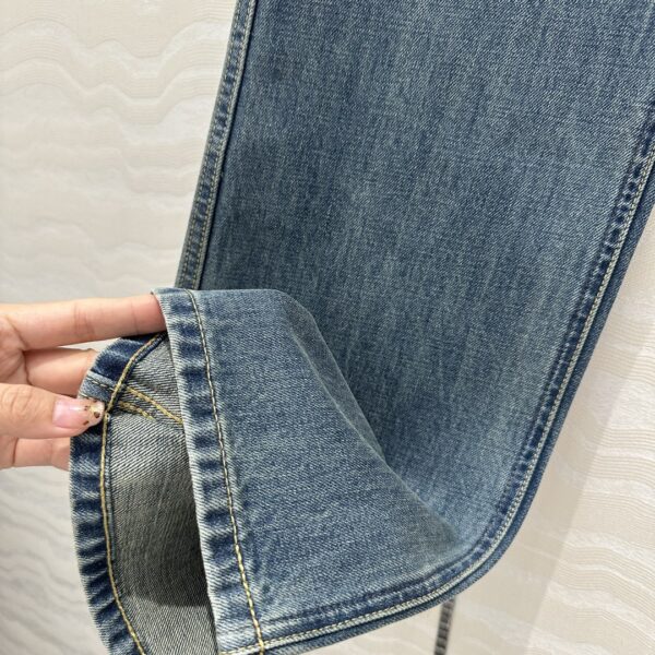셀린느 일렉트릭 스카이 워시 데님 제인 진 청바지 2N79B519X - 이미지 5