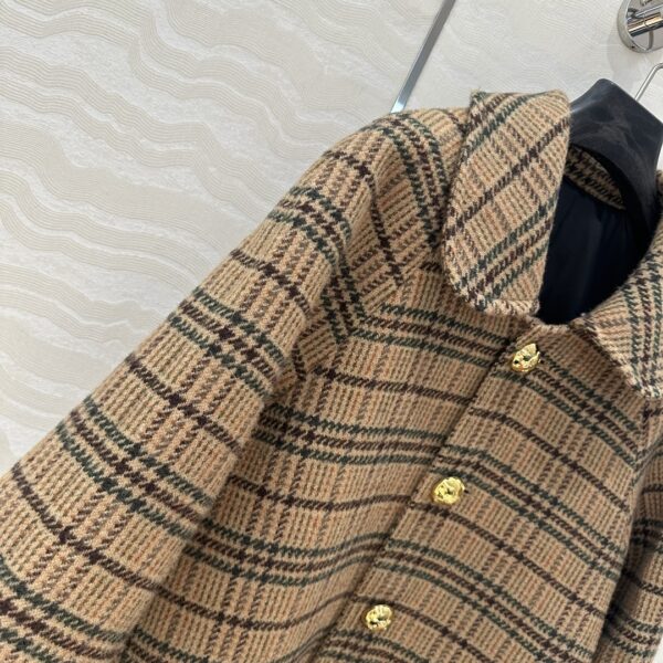 셀린느 PRINCE OF WALES 울 빅투아르 맥 코트 2M45D167Z - 이미지 3