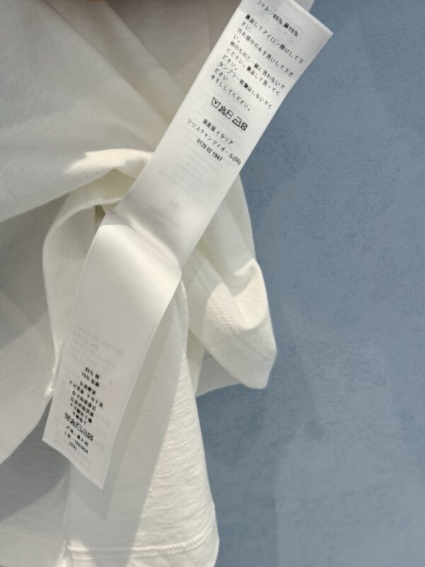 디올 파피용 반팔 티셔츠 화이트 523T39A4229 - 이미지 6