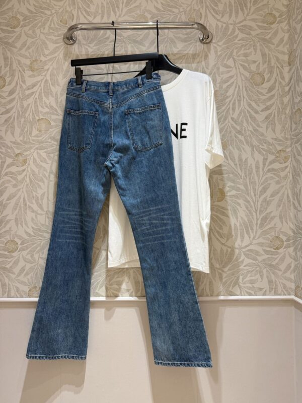 셀린느 유니언 워시 데님 마거릿 진 청바지 2N861930F - 이미지 6