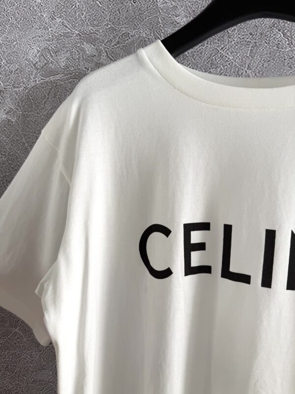 셀린느 코튼 저지 CELINE 루즈 티셔츠 2X764671Q - 이미지 2