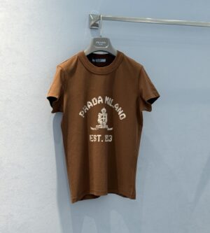 프라다 프린트 저지 티셔츠 3557B