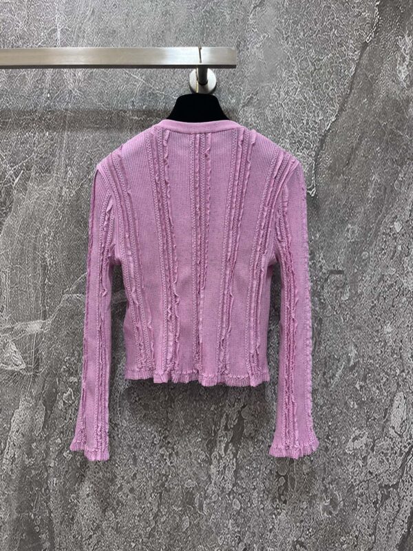 샤넬 CC 버튼 레이스 가디건 P74585 - 이미지 6