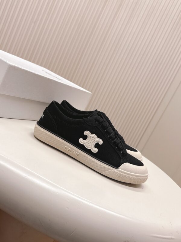 셀린느 캔버스 CELINE 트리옹프 앨런 스니커즈 363675148C - 이미지 4