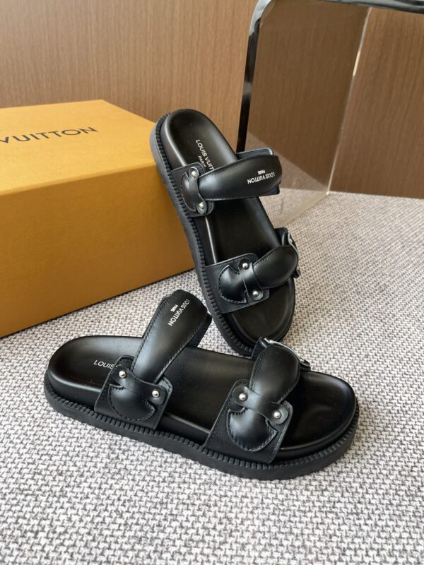 루이비통 봄 디아 컴포트 뮬 샌들 블랙  1AHLOQ - 이미지 2