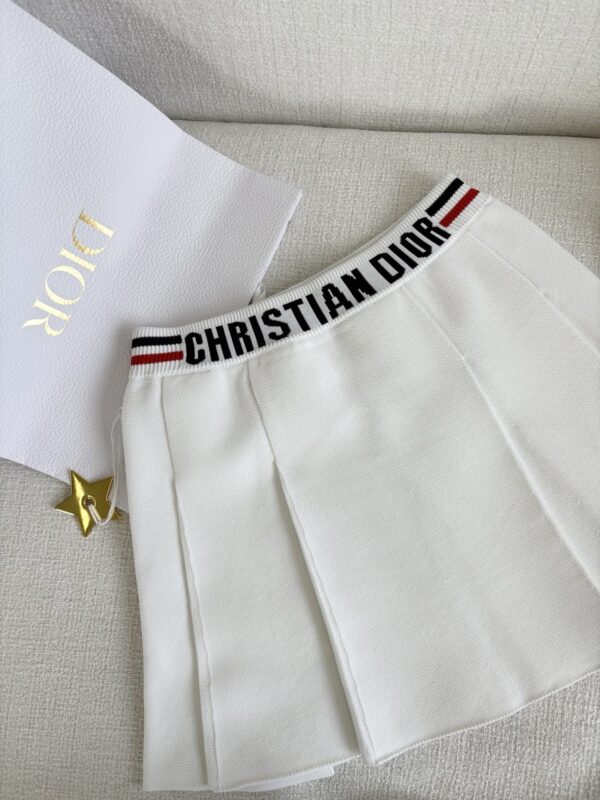 디올 Dior Vibe 플리츠 미니스커트 - 이미지 5