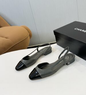 샤넬 25ss 플랫 슬링백 펌프스 g31319