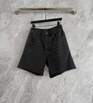 생로랑 블랙 방돔 데님 버뮤다 쇼츠 반바지