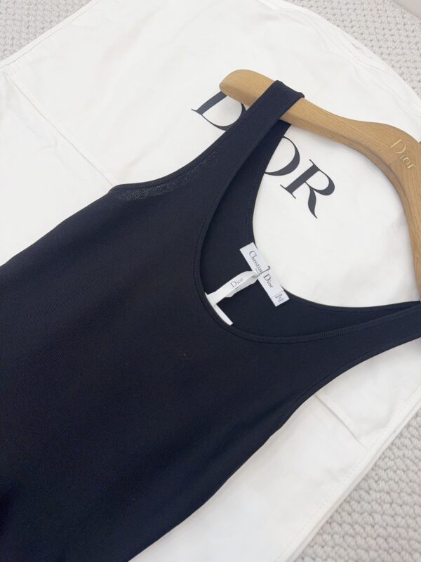 디올  컴팩트 니트 미디 플레어 원피스 524R37A5006 - 이미지 2