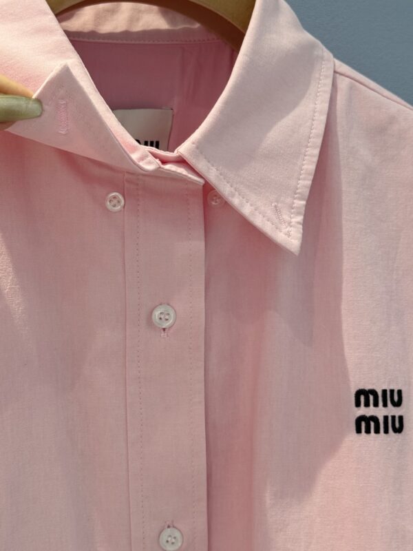 미우미우 포플린 블루종 자켓 ML1263 - 이미지 2