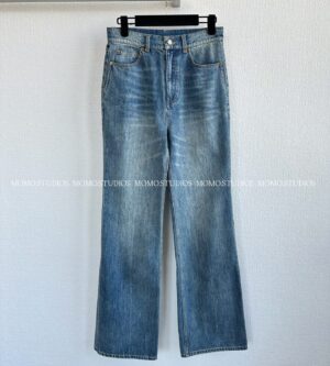 생로랑 어센틱 미디엄 블루 데님 70’s 진 청바지 823599