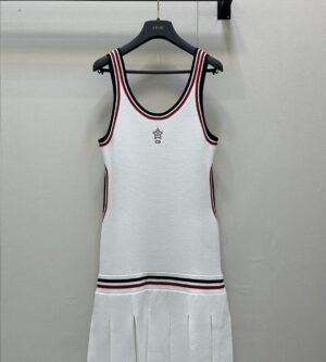 디올 Vibe 플리츠 쇼트 원피스 514R02A5001