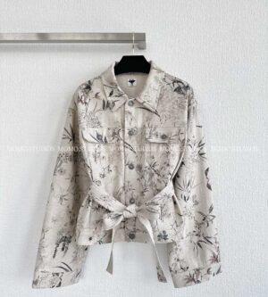 디올 Millefiori 데님 벨트 쇼트 자켓 542V41A3102