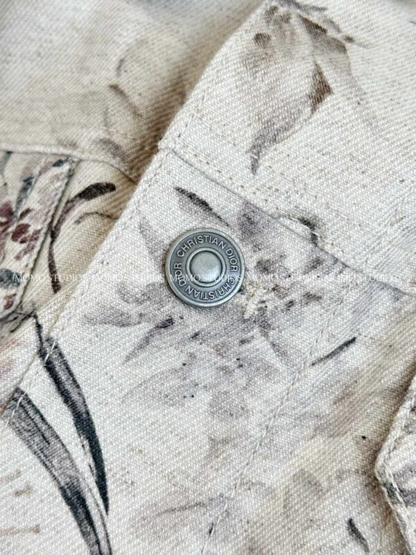 디올 Millefiori 데님 벨트 쇼트 자켓 542V41A3102 - 이미지 3
