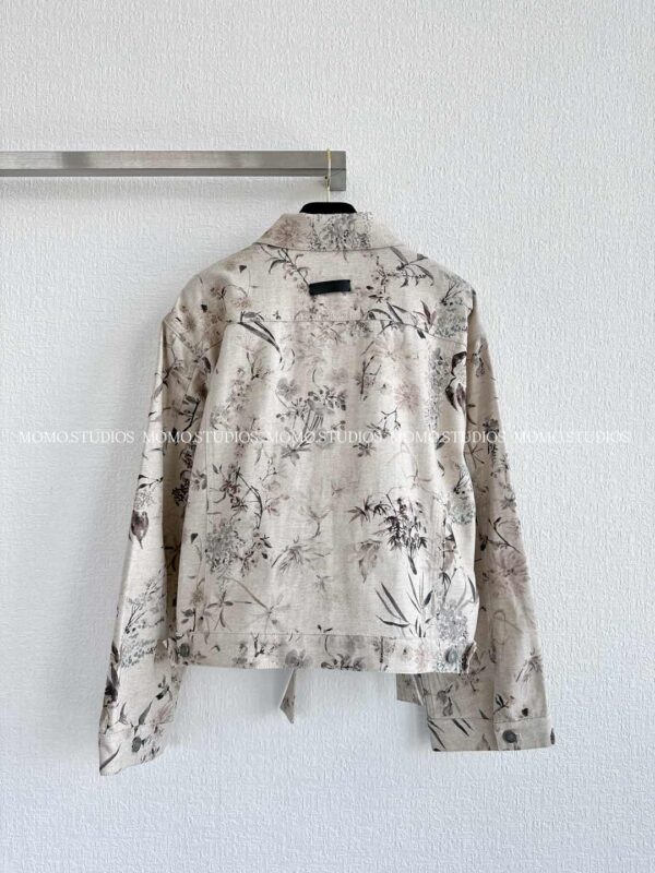 디올 Millefiori 데님 벨트 쇼트 자켓 542V41A3102 - 이미지 6
