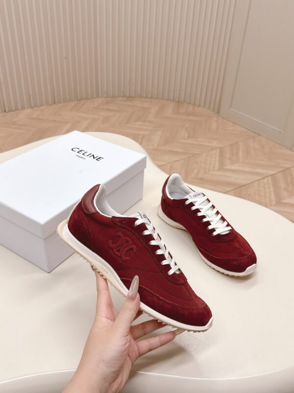 셀린느 CELINE 레이서 로우 탑 스니커즈 364365257C - 이미지 5