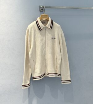 미우미우 코튼 니트 지퍼 가디건 MMF969