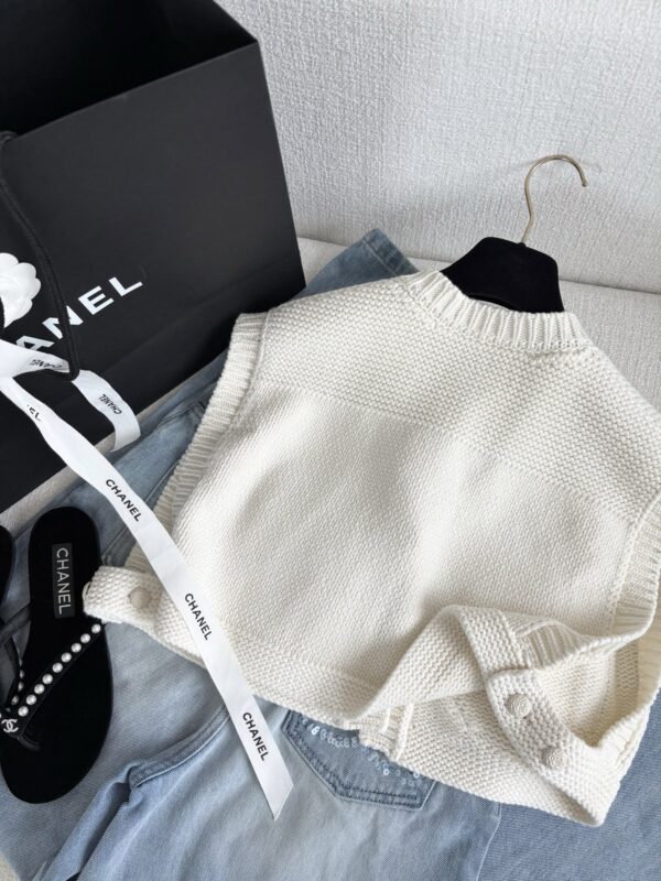 샤넬 믹스드 파이버 니트 베스트 P79982 - 이미지 6