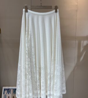 디올 레이스 플레어 미디 스커트 511J75A8326