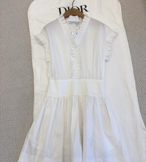 디올 리비에라 플레어 쇼트 원피스 541D13A3124