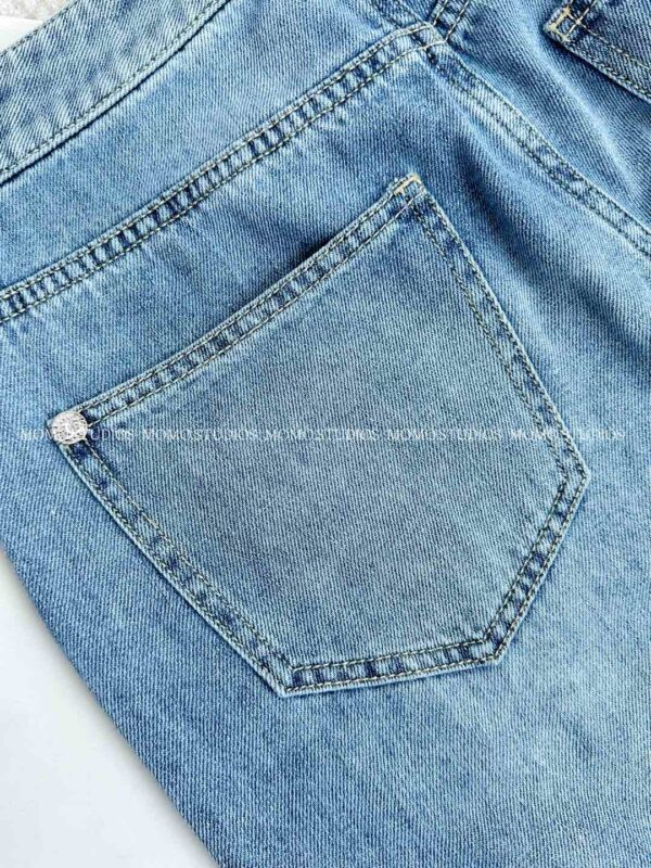 샤넬 25SS 코코비치컬렉션 COCO 데님 청바지 블루 P78552 - 이미지 4
