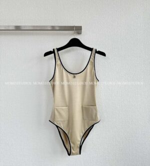 샤넬 25M 코코비치 스윔수트 수영복 모노키니 CC로고 포켓 투톤P78540