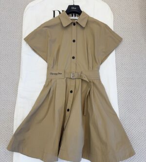 디올 리비에라 벨트 쇼트 셔츠 원피스 547D40A3332