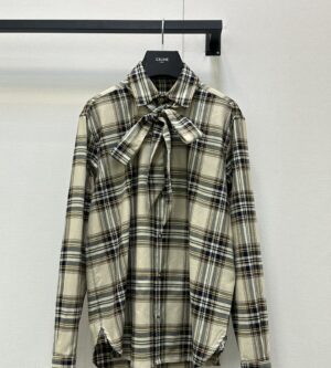 생로랑 CASSANDRE 라발리에르 셔츠 838890