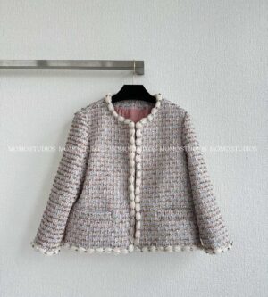 발렌티노 엠브로이더리 장식 리본 트위드 자켓 7B3CE3YI9E5