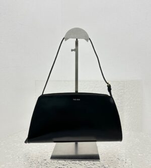 더로우 Dalia 가죽 바게트 숄더백