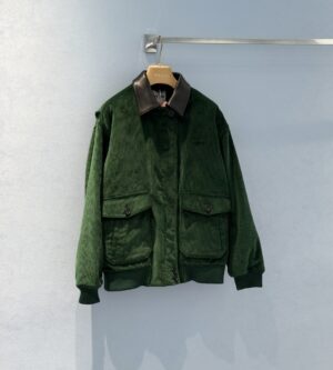 미우미우 패디드 코듀로이 블루종 자켓 ML1326