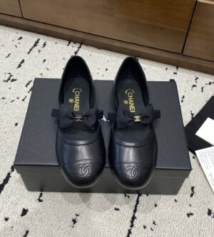 샤넬 25FW 리본 메리제인 CC로고 플랫슈즈 G46753