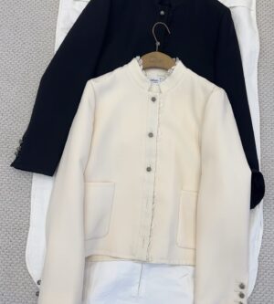 디올 울 실크 크롭 자켓 551V81A1166