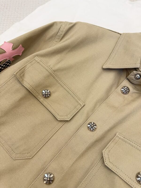크롬하츠 25FW 크로스 패치 셔츠 자켓 - 이미지 3