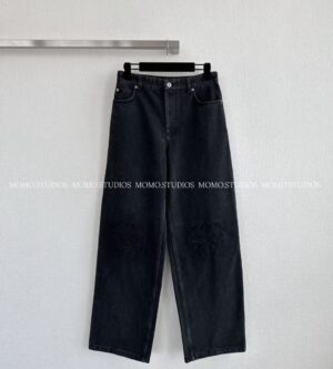 로에베 25FW 데님 팬츠 블랙 청바지 S359Y11XDE